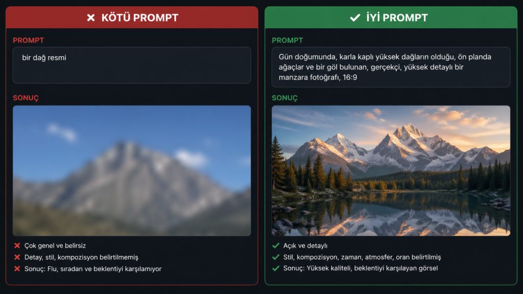 ChatGPT prompt yazma teknikleri bağlam ve format örneği