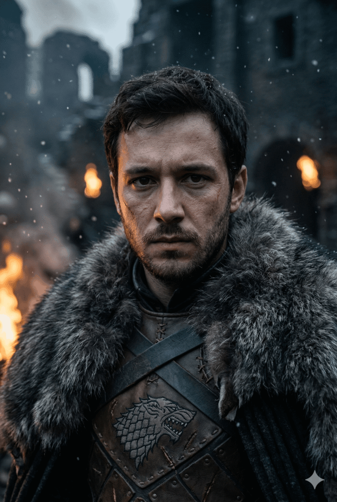 Kuzeyin Kralı Olun: Jon Snow’un Efsanevi Havası Sizinle Buluşuyor AI promptu