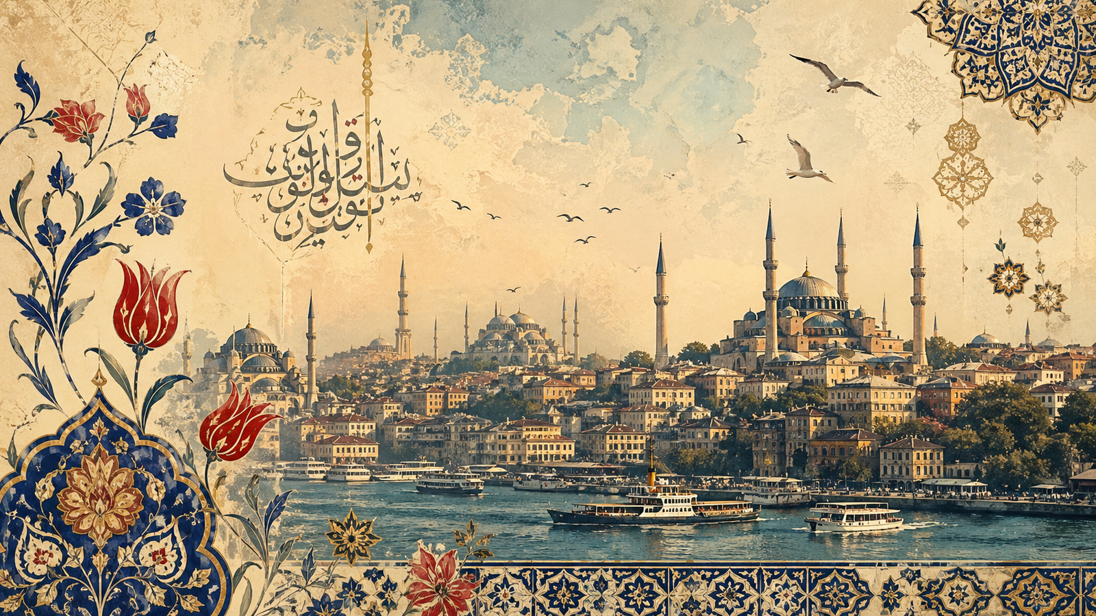 Midjourney ile üretilmiş Türkiye temalı dijital görsel örneği